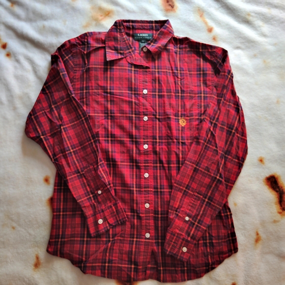 🖤3for25🖤 Vtg Lauren Ralph Lauren Casual Button Down Shirt - Picture 1 of 4